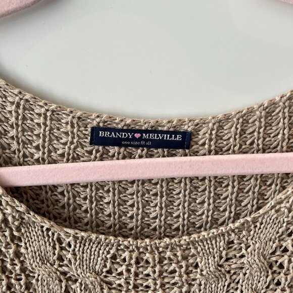 Brandy Melville cable knit sweater - Picture 2 of 3